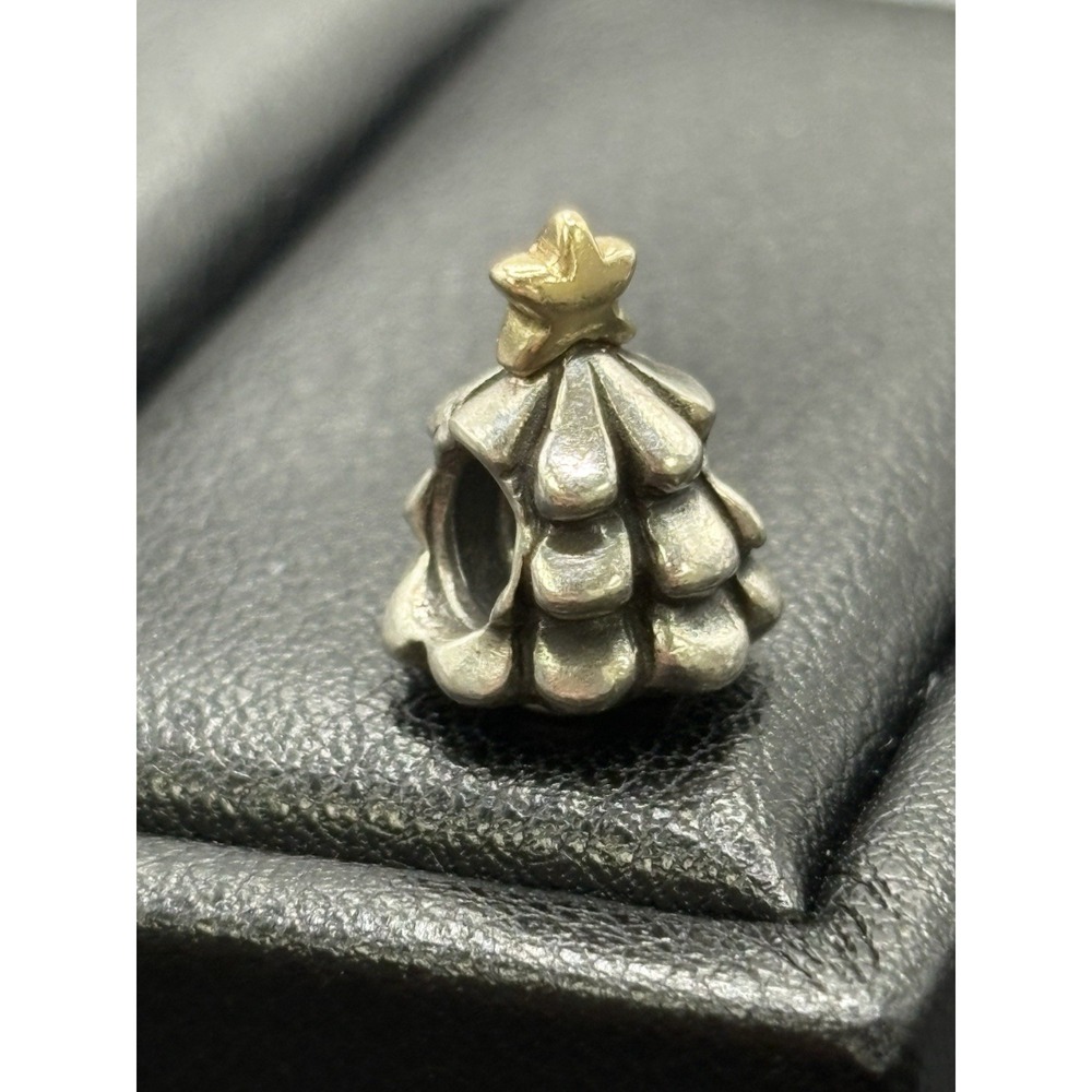 Pandora Sterling Silver 14K Accent Christmas Tree Charms ALE H7